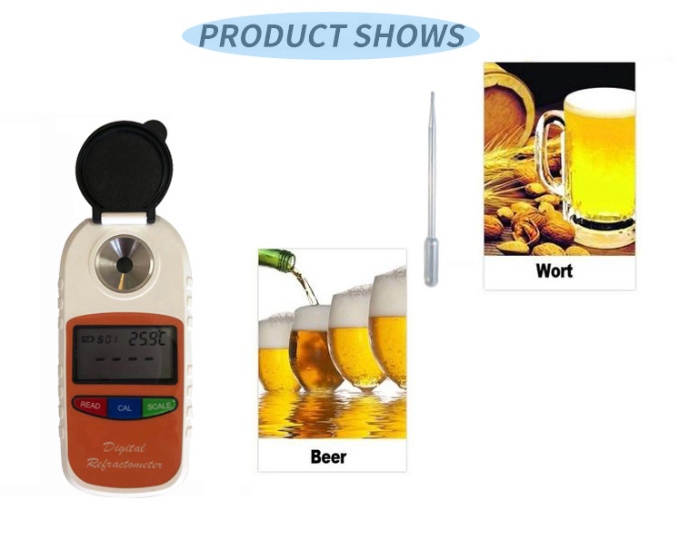 Beer Series Brix 0.0―50.0% Digital Refractometer